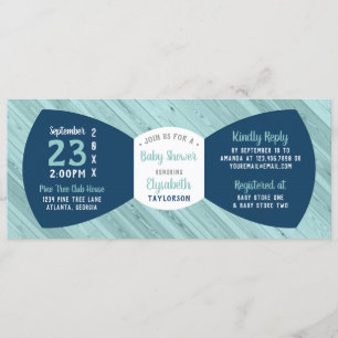 Little Man Baby Shower Invitation, Bow Tie Invitation