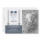 Little Man Baptism Photo Invitation, Blue, Grey