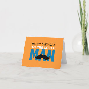 Little Man Birthday Card
