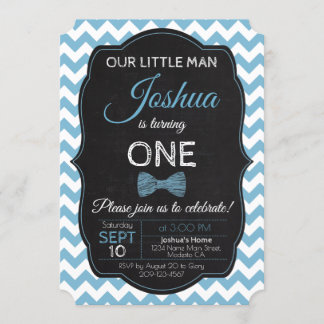 Little Man Birthday Party Invitation