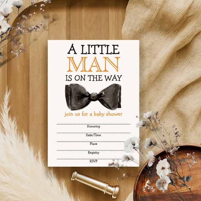 Little Man Bow tie Boy Baby Shower (Creator Uploaded)