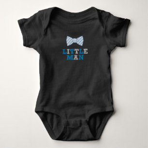 Little Man bow tie, new baby boy gift idea Bodysuit