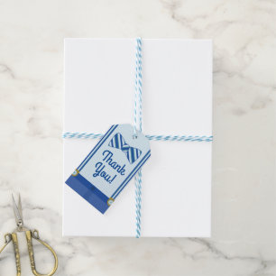 Little Man Boy's 1st Birthday Party Gift Tags