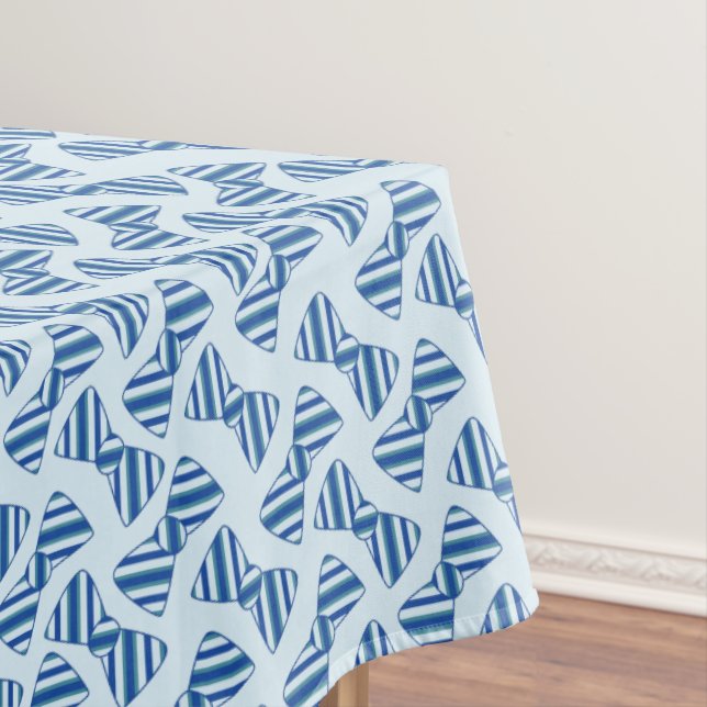 Little Man Boy's 1st Birthday Party Tablecloth (In Situ)