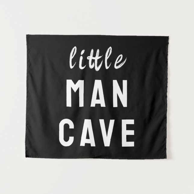 Little Man Cave Boy's Room Playroom Nursery Wall Tapestry