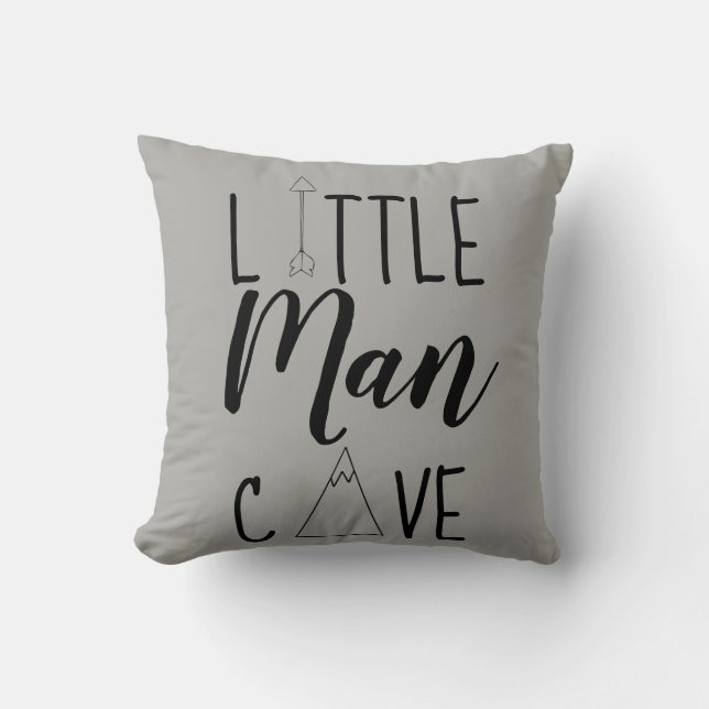 Little Man Cave Nursey Pillow (Front)