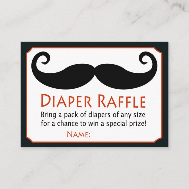 Little Man Diaper Raffle Tickets (Front)