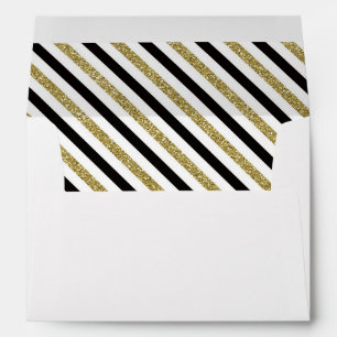 Little Man Envelope, Moustache, Black, Faux Glitte Envelope