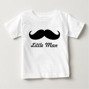 Little Man Moustache cute baby shirt