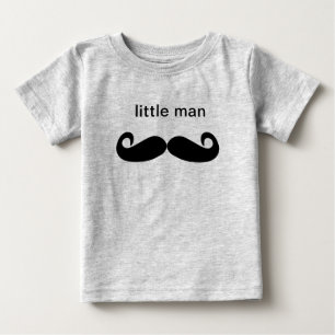 Little Man Moustache Infant Sleeper Shirt