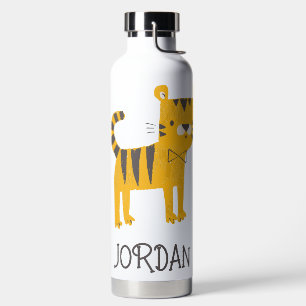 Little Man Tiger Bow Tie Water Bottle