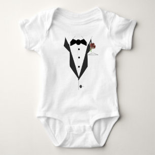 Little Man Tuxedo  Baby Bodysuit