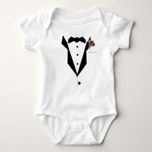 Little Man Tuxedo  Baby Bodysuit