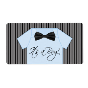 Little Man Water Bottle Labels