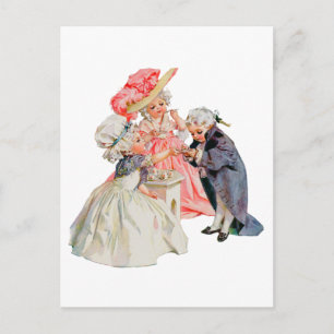 Little Martha Washington's Tea Party Postcard