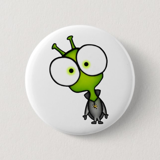 Little Martian 6 Cm Round Badge (Front)