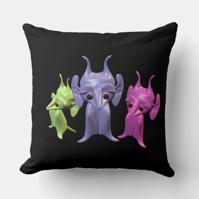 Little Martians Cushion (Front)