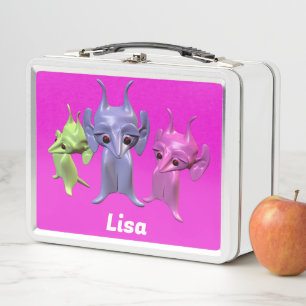 Little Martians personalised Metal Lunch Box