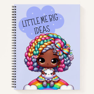Little Me Big Ideas – Cute Chibi Girl Blue Notebook