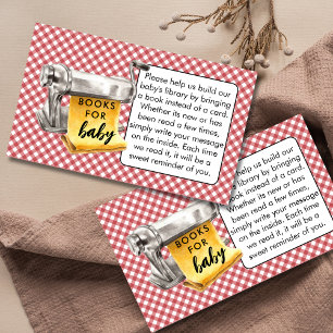 Little Meatball Books For Baby Italian Baby Shower Enclosure Card