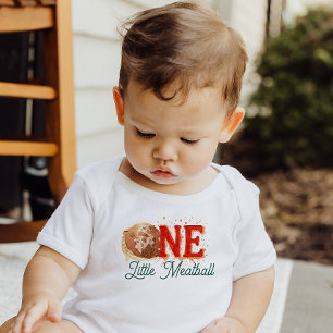 Little Meatball Holy Ravioli First Birthday Baby T-Shirt