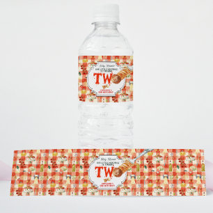 Little Meatball   Holy Ravioli Second Birthday Water Bottle Label