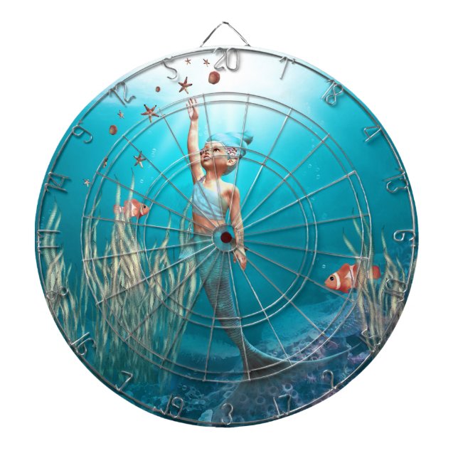 Little Mermaid 1 Dart Board (Front)
