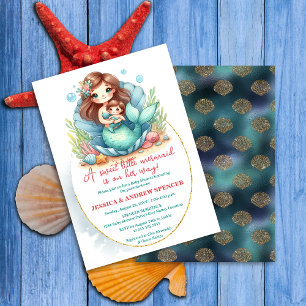 Little Mermaid Baby Shower Invitation