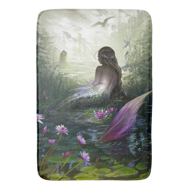 Little Mermaid Bath Mat (Front Vertical)