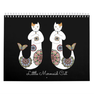 Little Mermaid Cat Calendar