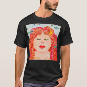 LITTLE MERMAID cute watercolor illustration mariti T-Shirt