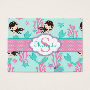 Little Mermaid Gift Tag L2 Brunette