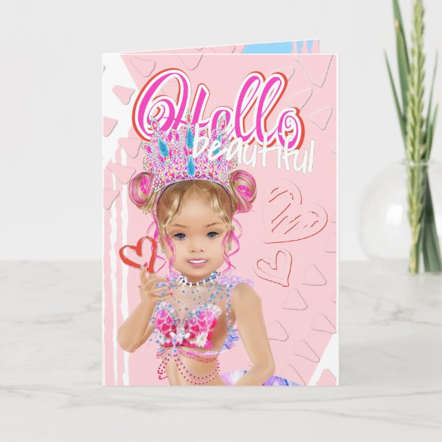 Little Mermaid Greeting Card (Front)