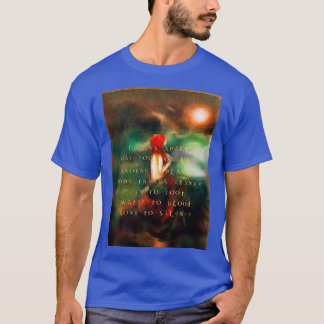 Little Mermaid illustration gold poetry T-Shirt