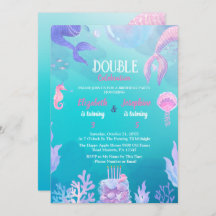 Little Mermaid kids Double Celebration Birthday  