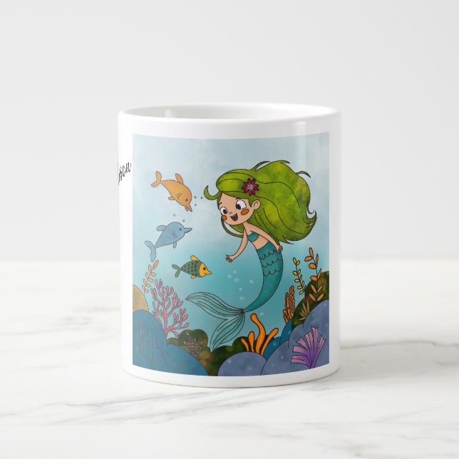 Little mermaid large coffee mug (Front)