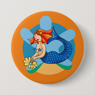 Little Mermaid. Mermaid, mermaid 7.5 Cm Round Badge