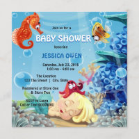 Little Mermaid Merman Under the Sea Baby Shower