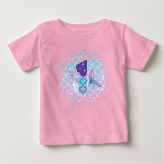 Little Mermaid Number 1, First Child Birthday Baby T-Shirt