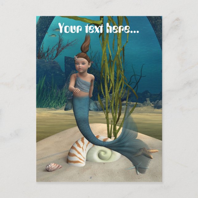 Little Mermaid Postcard (Front)