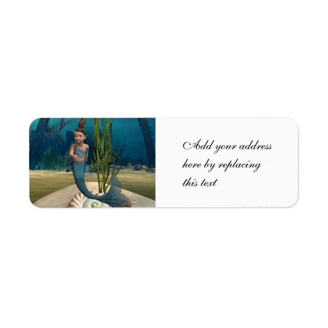 Little Mermaid Return Address Label (Front)