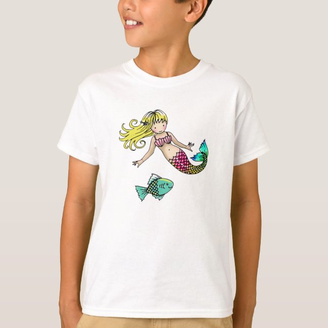 Little Mermaid Shirt For Kids (Front)