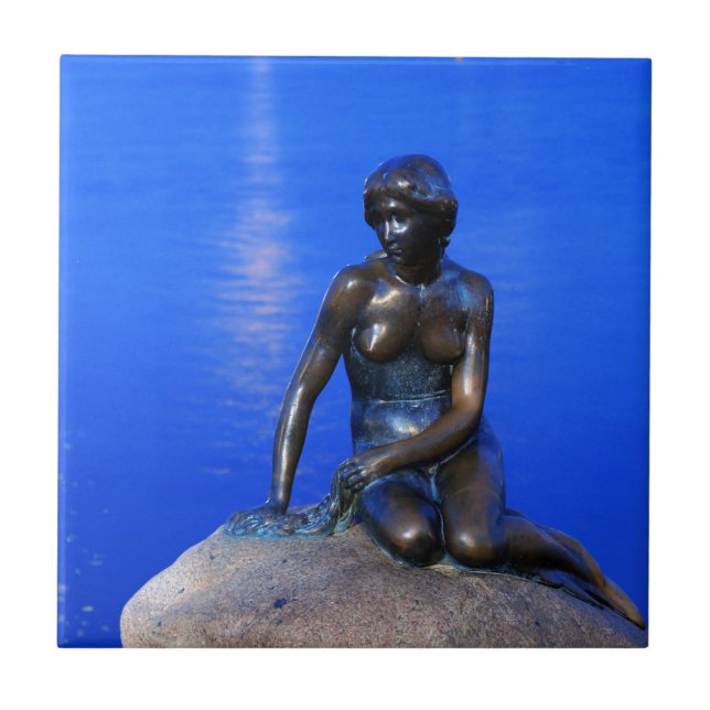 Little mermaid statue, Copenhagen, Denmark Tile (Front)