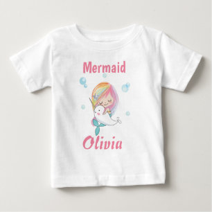 Little mermaid t-shirt Narwhal and mermaid t-shirt