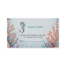 Little Mermaid UnderSea Baby Shower Diaper Raffle