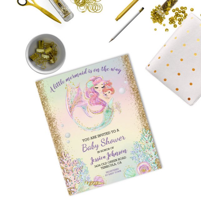  Little Mermaid Watercolor Baby Shower Budget (Creator Uploaded)