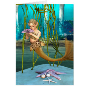 Little Mermaid with Anemone Flower