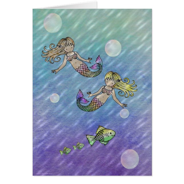Little Mermaids Card by Molly Harrison (Front)