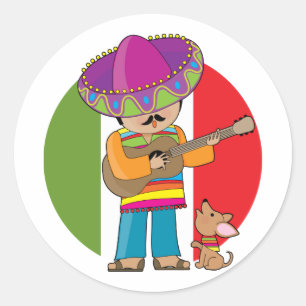 Little Mexico Classic Round Sticker