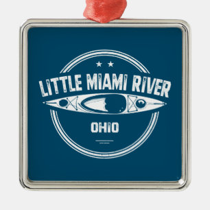 Little Miami River Ohio Kayaking Metal Ornament